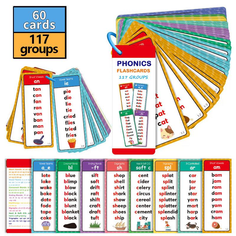 Oztalker™ Montessori Phonics Word Cards