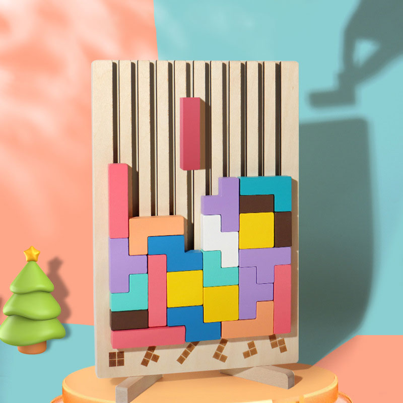 OzTalkers™ Wooden Stacking Puzzle Game
