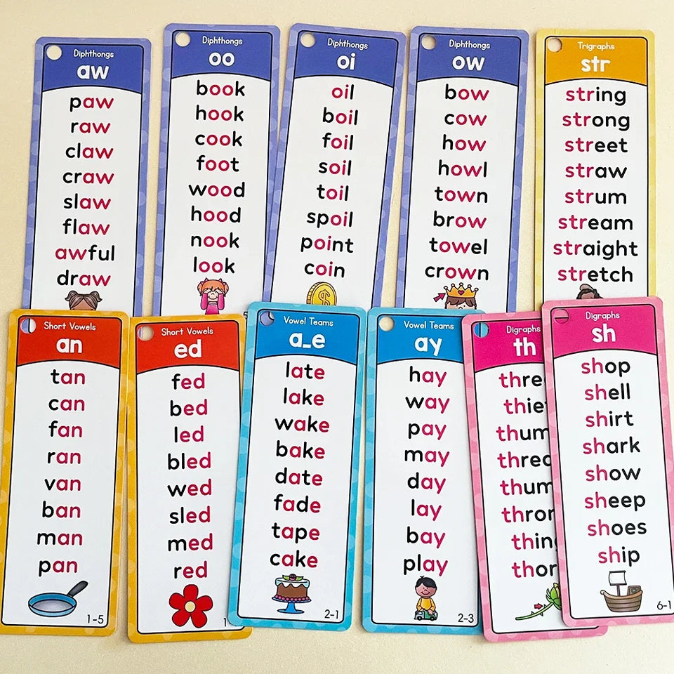 Oztalker™ Montessori Phonics Word Cards