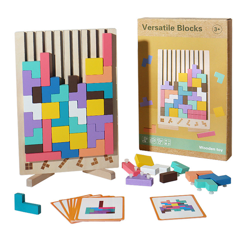 OzTalkers™ Wooden Stacking Puzzle Game