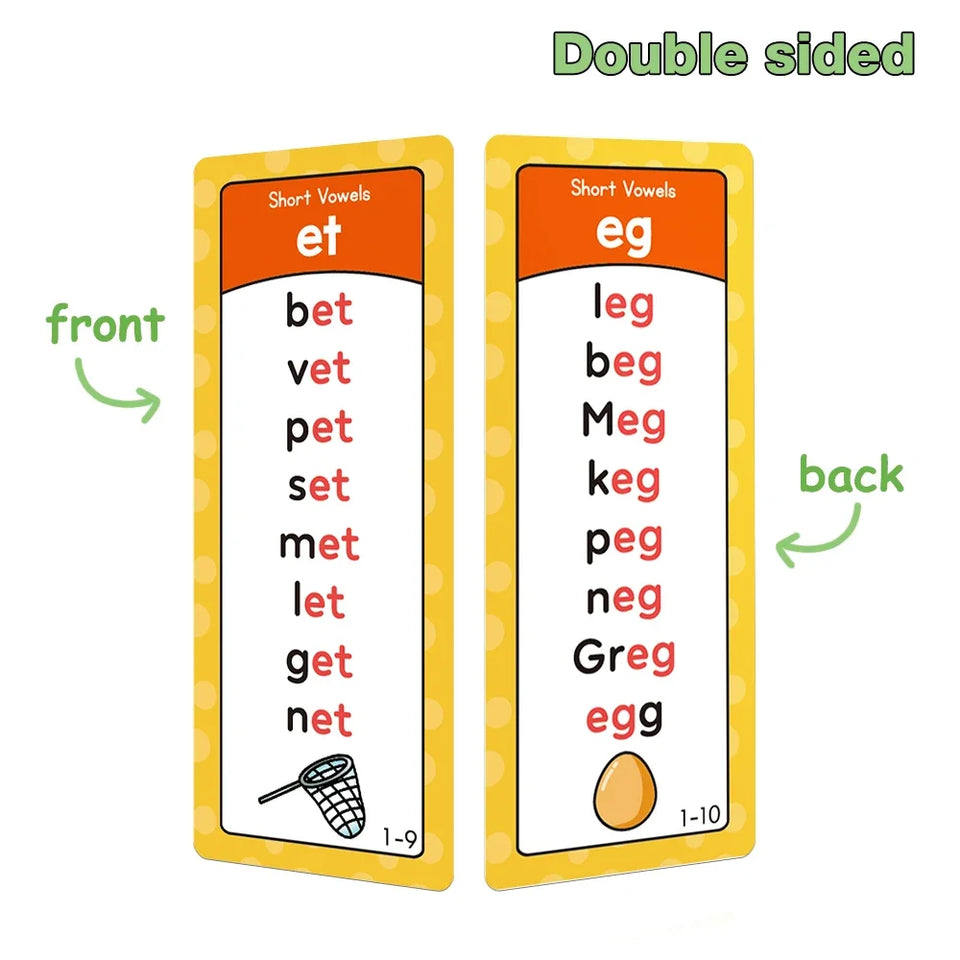 Oztalker™ Montessori Phonics Word Cards