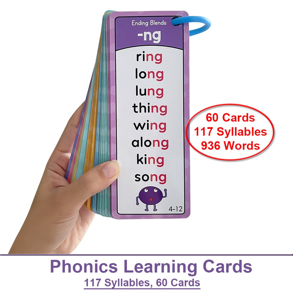 Oztalker™ Montessori Phonics Word Cards